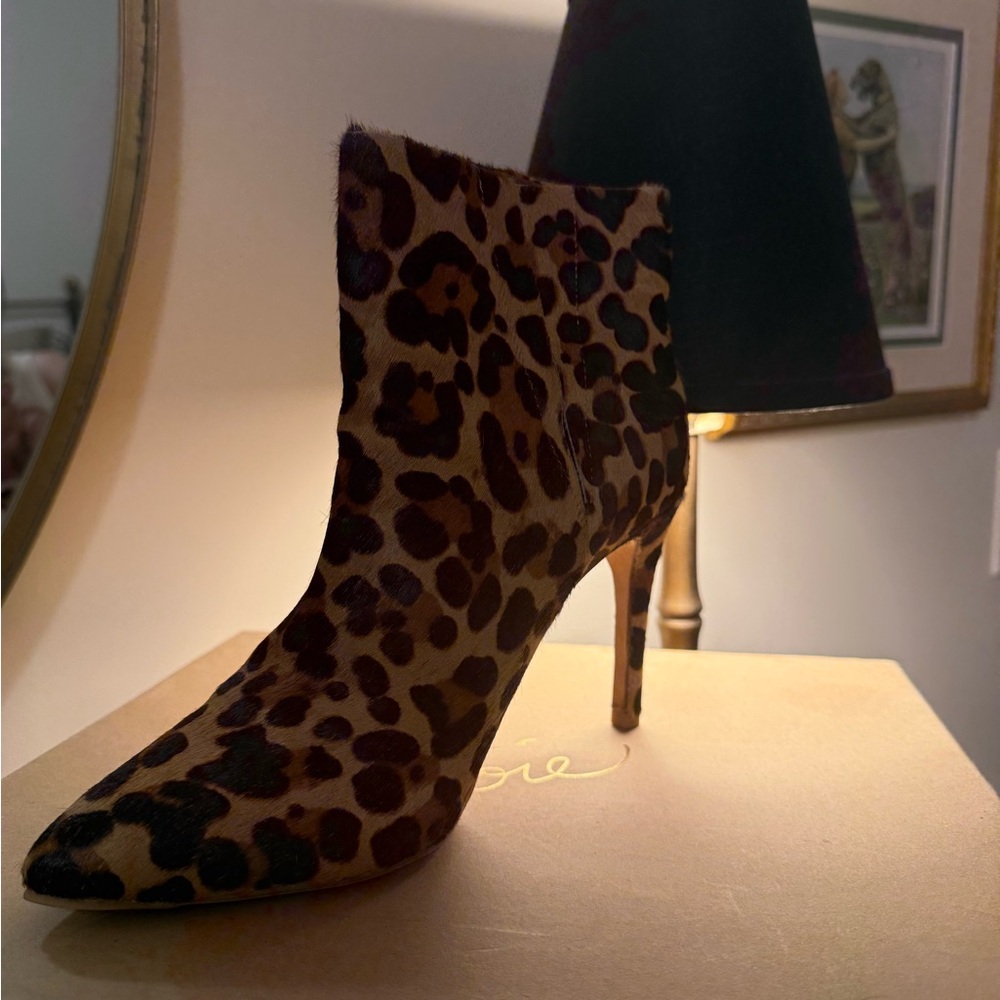 Joie Brown and Black Heeled Boots